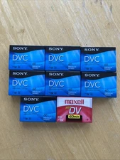 8 Sony Mini DV Digital Video Cassette DVC 60min Premium Tapes SEALED DVM60PRR