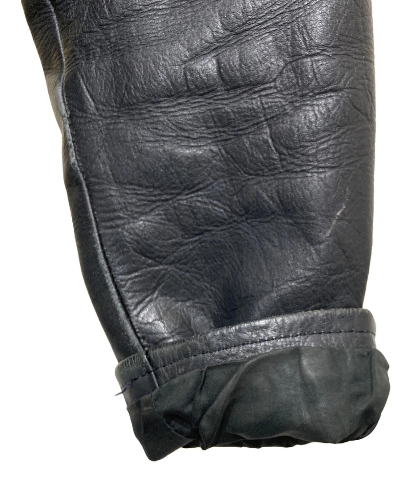 Single Riders Leather Jacket Men's Size XL Black - product detail image 6