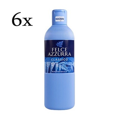 6x Felce Azzurra Badeschaum classico Paglieri italy 650ml absolut sanft zur Haut