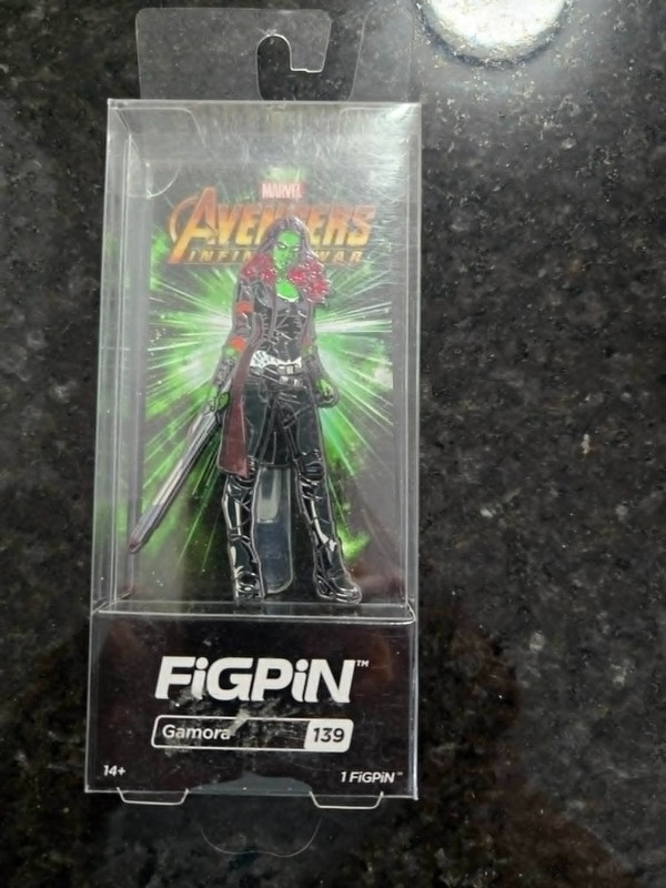 Marvel Guardians of the Galaxy Gamora FiGPiN #139 Official Enamel Pin Complete