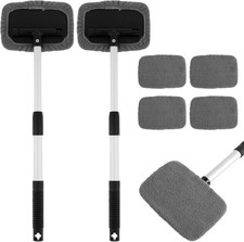 2 Set Car Windscreen Cleaner Extendable Windshield Cleaning Tool Car...