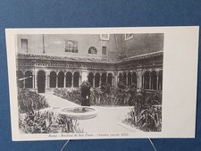 Cartolina d'epoca italiana - Non viaggiata - Roma - Basilica di S.Paolo - Chiostro