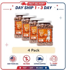  4 pack Purina Friskies Party Mix Cat Treats, Original Crunch Snacks, 30 oz.