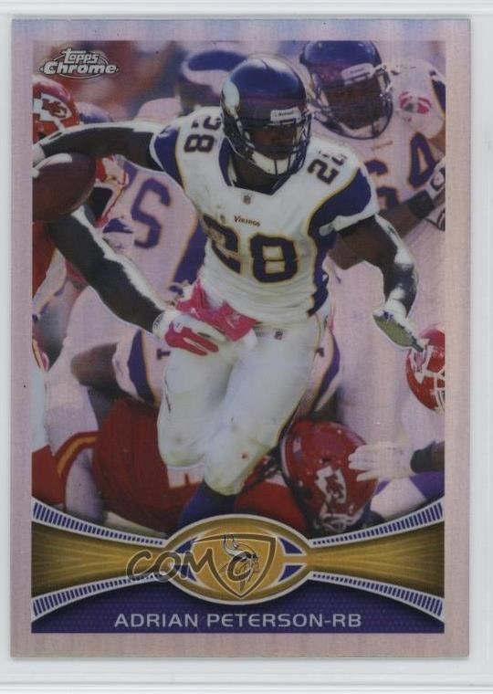 2012 Topps Chrome Refractor Adrian Peterson #158 0b6c