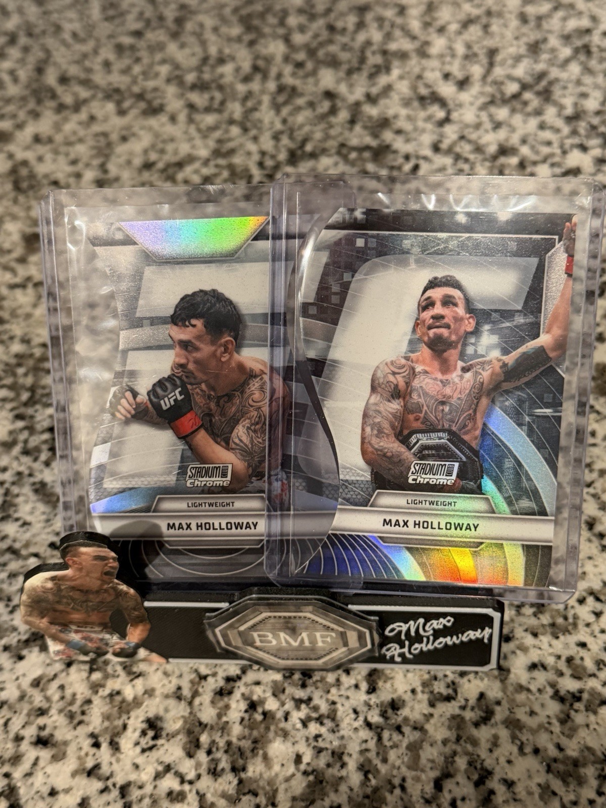 2026 Topps Stadium Club UFC - Max Holloway Triumvirates Insert #TV-8 & 9