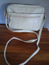 Jane Shilton Women's Crossbody Bag Cream Leather