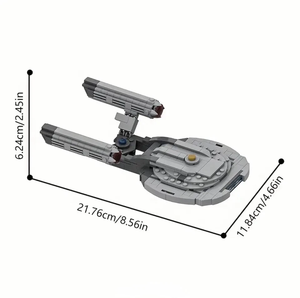 Starship Enterprise Building Block Set – Mini Starfleet Model, Collector Gift - Image 2 of 4