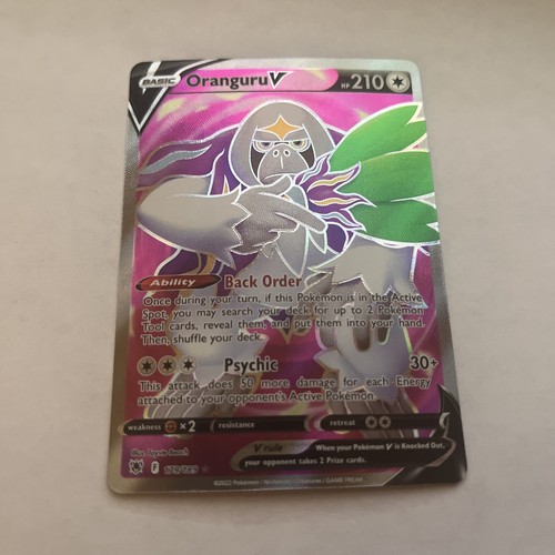 2022 Pokemon Oranguru V (Full Art) SWSH10: Astral Radiance 179/189 Ultra Rare NM