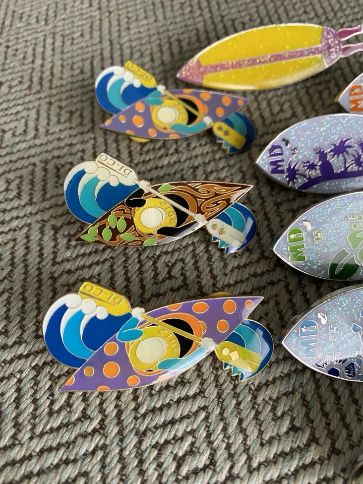 Destination Imagination Pin Lot 14 Pins! Surfboard Canoe Paddle 2012, 15, 18 - Image 3 of 4