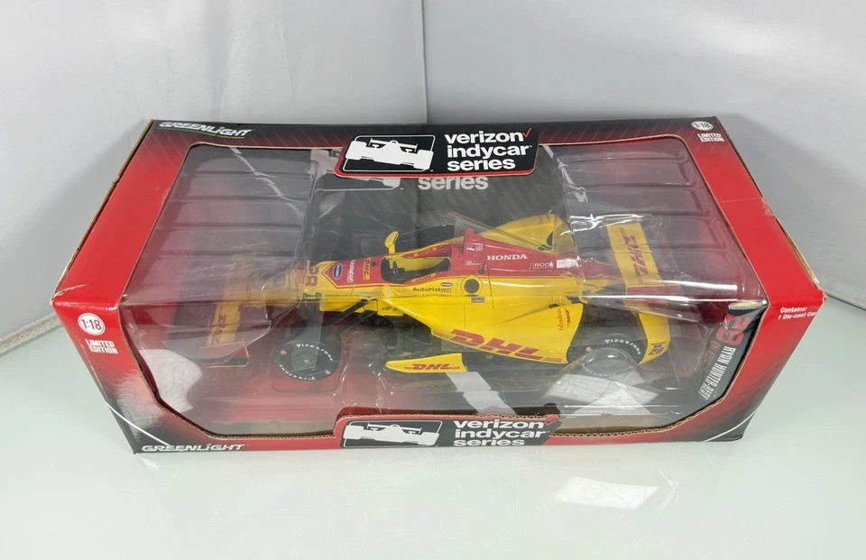 GreenLight Escala 1/18 Verizon IndyCar #28 Ryan Hunter-Reay DHL Honda Diecast Nuevo de Lote Antiguo Foto 2 de 4