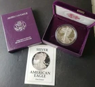 1991 S Proof $1 American Silver Eagle Dollar