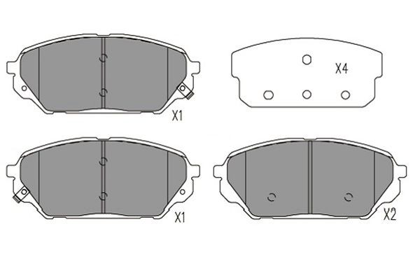 Kavo Parts BremsbeläGe Bremsbelagsatz Scheibenbremse FüR Hyundai IX55-image