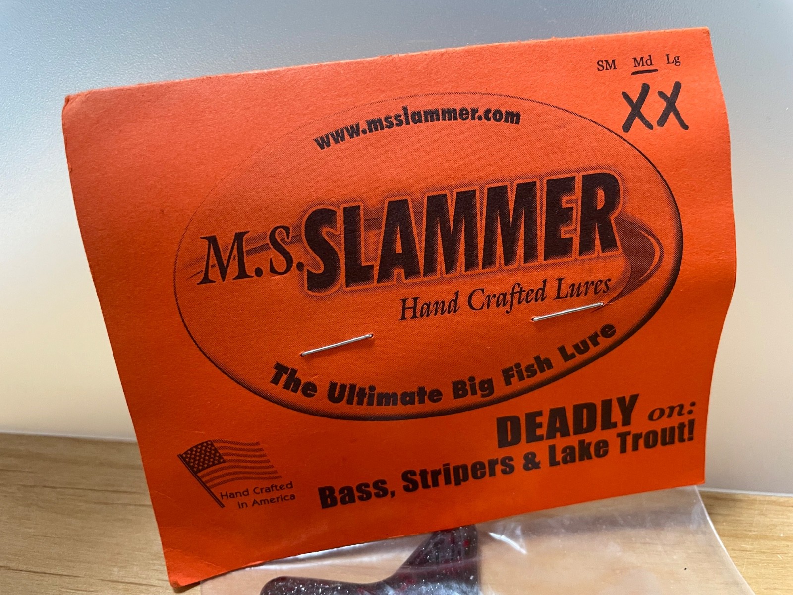 MS Slammer XX Md 9inch Black swimbait Topwater wakebait wood fishing lure Unused - Image 14