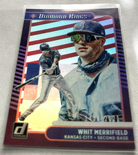 2021 Donruss Baseball Whit Merrifield Royals Diamond Kings Red Stripe #d 2021
