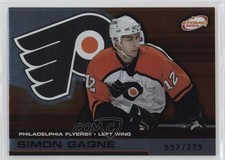 2002-03 Pacific Atomic Hobby Parallel /775 Simon Gagne #74 7l6