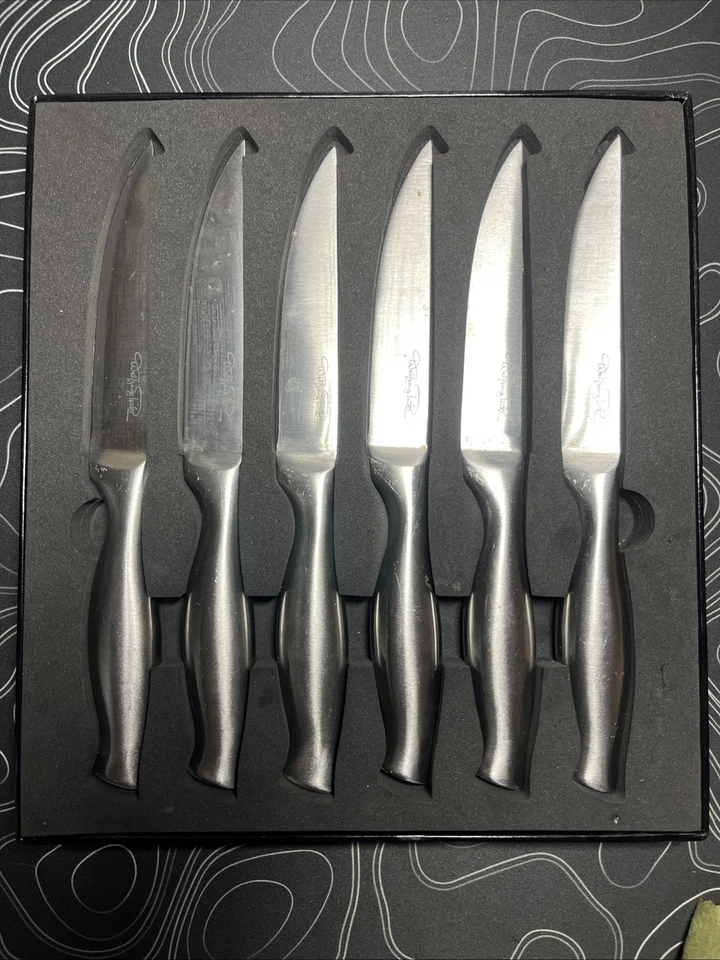 Juego de cuchillos para carne Wolfgang Puck - Acero inoxidable - 4,5" - 6 unidades Foto 2 de 4