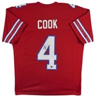 James Cook III Signed Custom Buffalo Bills Football Jersey #4 Beckett COA