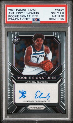 Anthony Edwards #RS-AEW 2020 Panini Prizm Rookie Signatures card