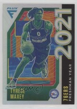 2020-21 Panini Flux Freshman Year Silver Prizm Tyrese Maxey #9 1oy2