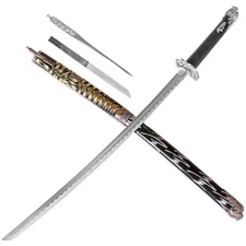Frenzied Carnage 40" Dragon Serpent Katana,Kogai & Knife Samurai Replica SWORD