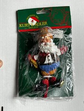 Kurt Adler Western Santa Claus Christmas Ornament Hand-Painted 3in