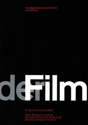 Cultural Arts Exhibition Poster - Kunstgewerbemuseum Zürich 1960 - 24x32