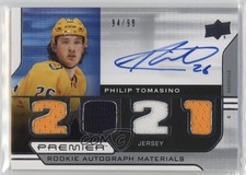 2021-22 Upper Deck Premier Rookie Jersey 94/99 Philip Tomasino #PRA-PT Auto 1j8k