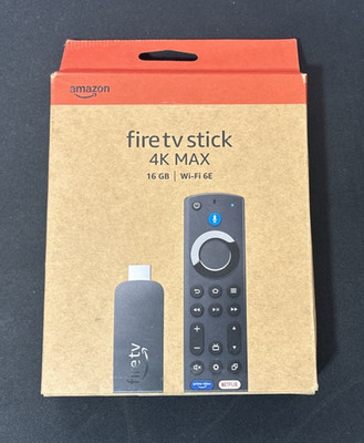 Amazon Fire TV Stick 4K Max 2nd Gen 16GB,  Wi-Fi 6E Streaming *Newest Model* NEW