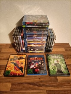 Marvel D.C. Superhelden Sammlung Blu ray DVD Thor Avengers Iron Man Hulk