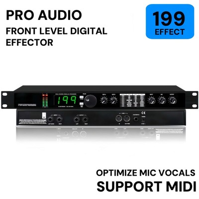 Digital Professional Reverb Multi Effect DSP Processor Audio Processor Equalizer