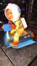 1960’s Masudaya Space Scooter Astronaut Battery Operated Tin Litho Toy