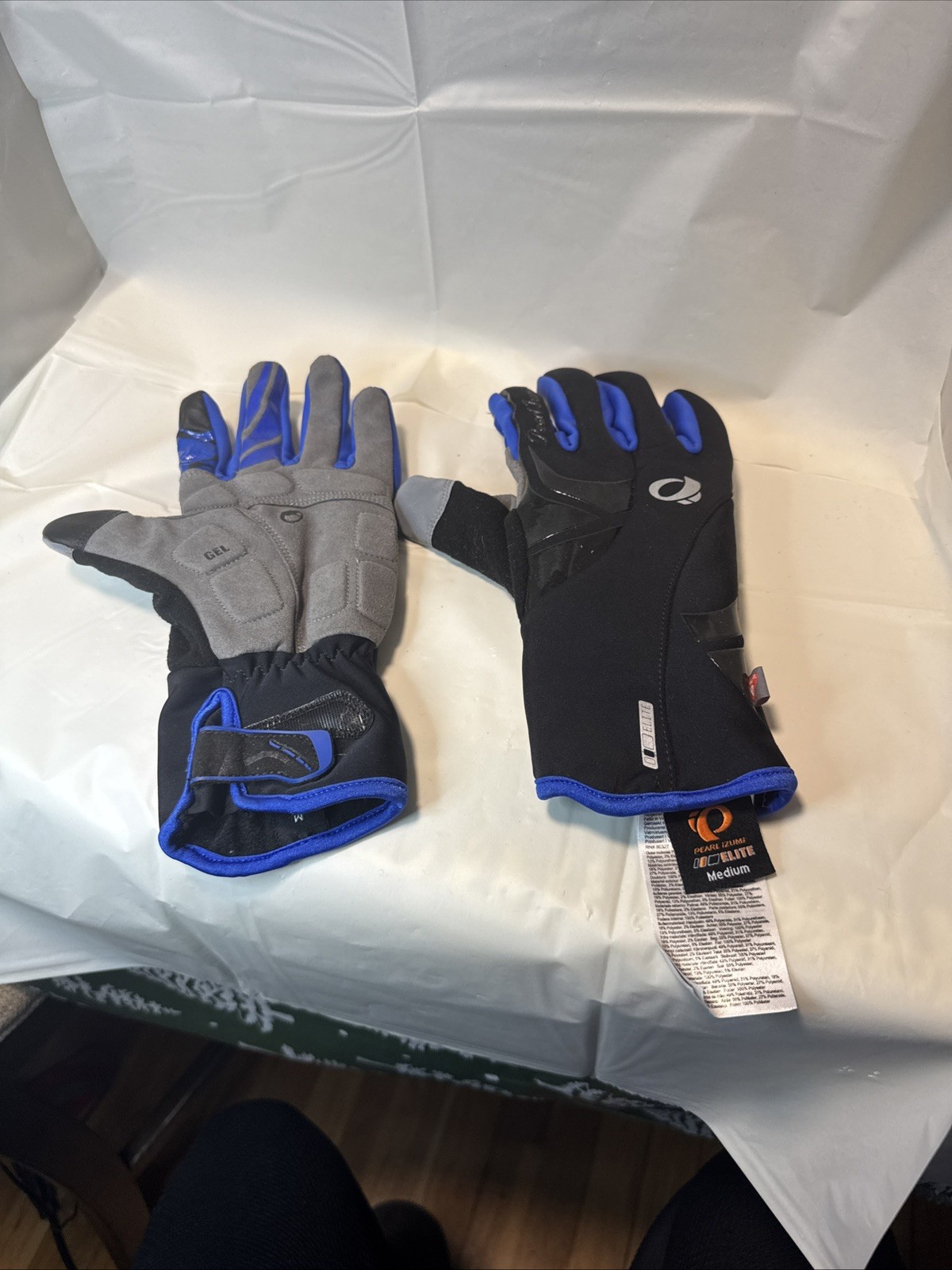 Pearl Izumi Elite Softshell  Cycling Gloves Black/Blue med 