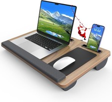 Laptop Lap Desk Portable Large Laptop Desk Bed Up to 17 in Lap Table W/ Wrist