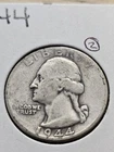 1944 Washington Quarter 25C Silver Circulated Business Strike Uncertified