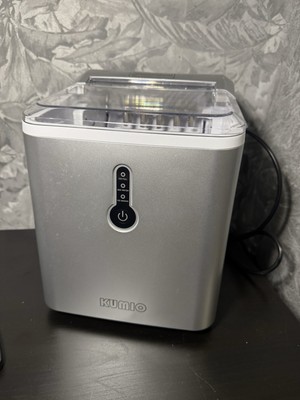 Kumio ICM-1221 Eismaschine, automatisch, 1,5 l, silber, 9 Kugeln Eisfertig in 6-9 min