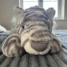 Genuine Jellycat Really Big Sacha Snow Tiger. Brand New with Tags Rare Retired