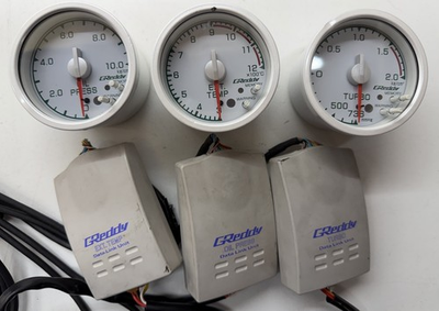 #ad Greddy Oil Turbo Boost Pressure Exhaust Temp Gauge Set W harness amp; Sensors 60mm $799.99