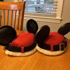 TWO DISNEY PARKS WDW VTG Santa Belt Mickey Mouse Christmas Ears Holiday Hat — photo 5
