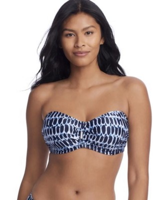 Fantasie Kotu Ink Blue Bandeau Bikini Oberteil UK 34G