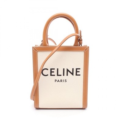 は CELINE Mini Vertical Cabas 2Way Shoulder Handbag 193302 Canvas