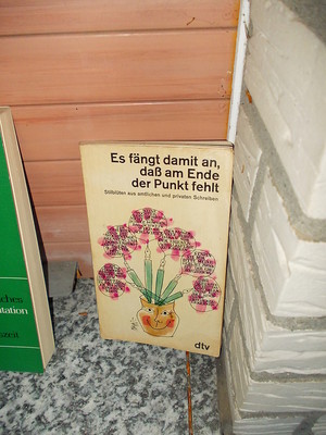 Es fängt damit an, daß am Ende der Punkt fehlt