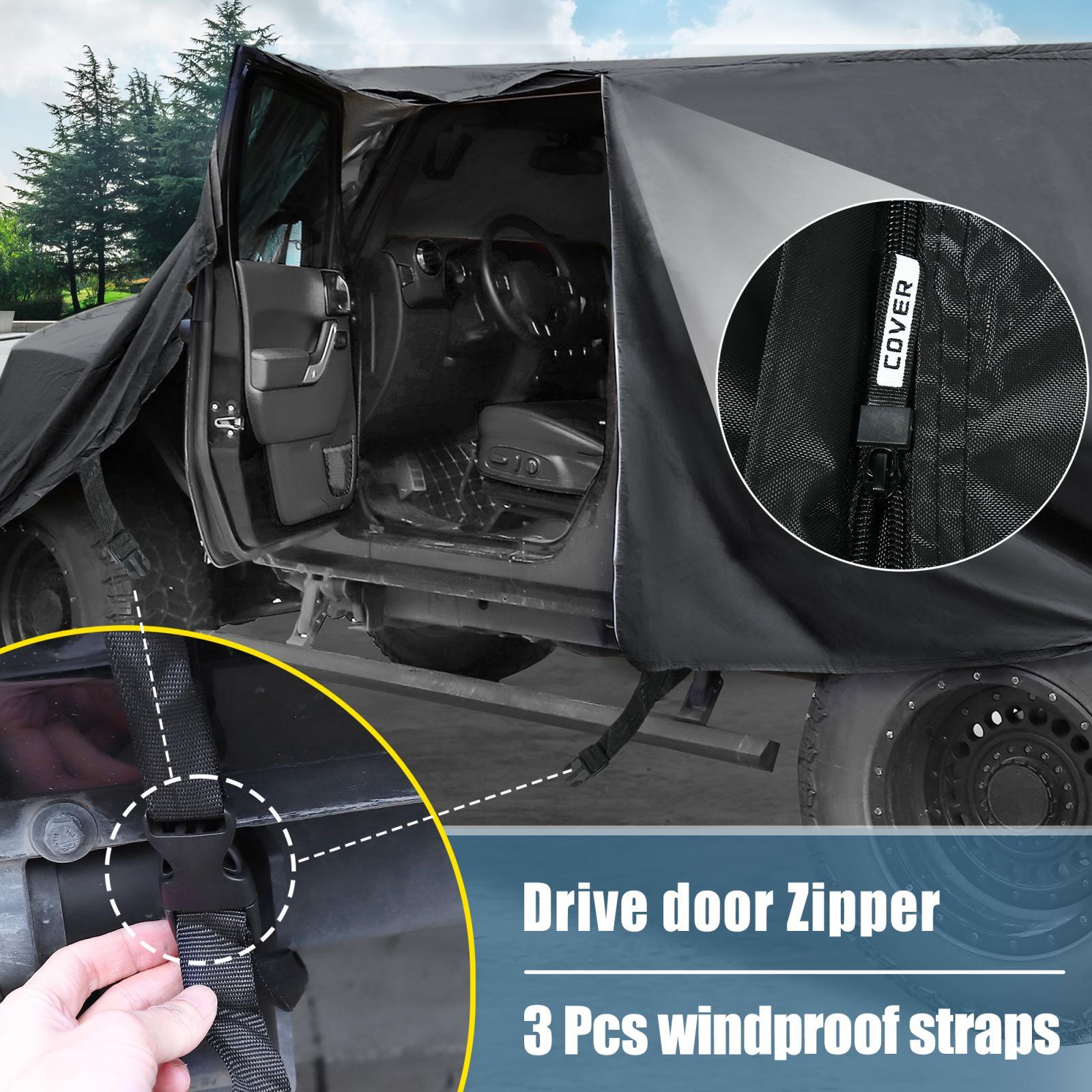 Cab Car Cover for Jeep Wrangler JK JL Hardtop 4 door 20072021 W/ Door