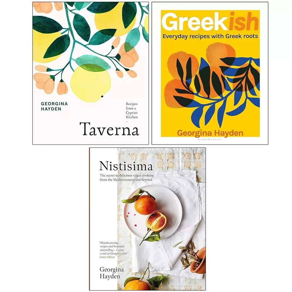 Georgina Hayden Collection 3 Books Set Taverna, Nistisima, Greekish Hardcover