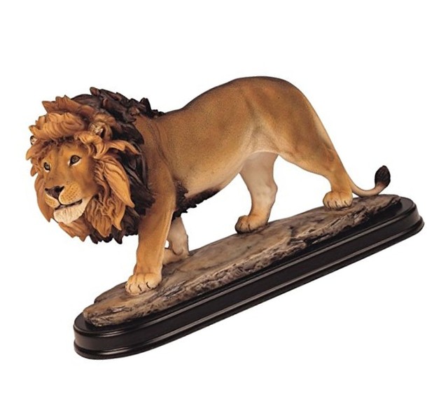 Lion Collectible Wild Cat Animal Decoration Figurine Sculpture Model by GSC New