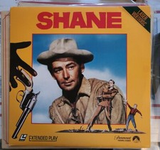 SHANE 1952 LASERDISC PARAMOUNT HOME VIDEO LASER DISC MOVIE EXCELLENT COND