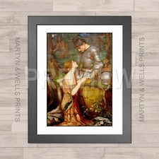 John W Waterhouse print: Lamia. A4 Textured canvas paper. Framed or Unframed.