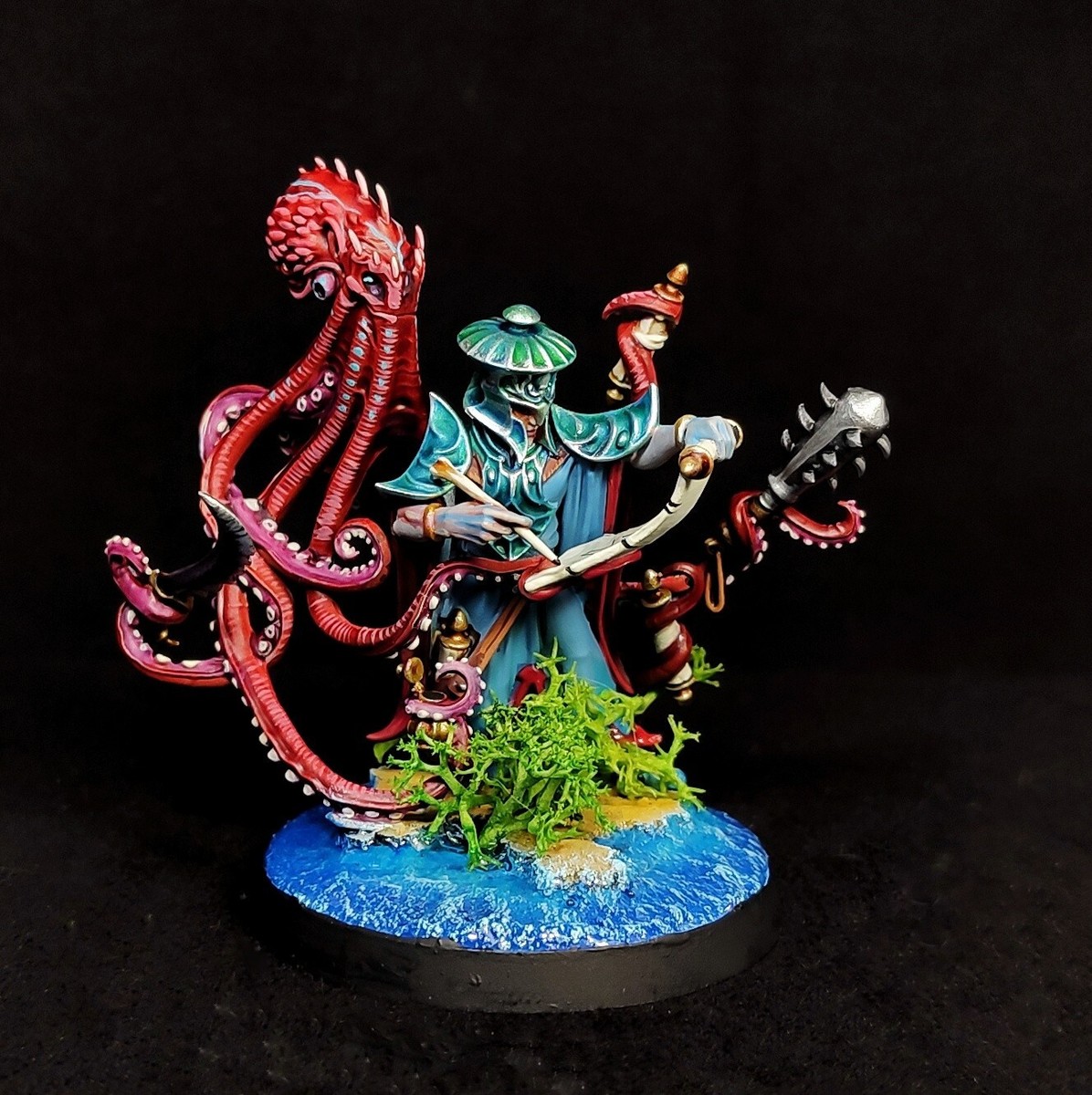 Lotann, Warden of the Soul Ledgers Idoneth Deepkin painted