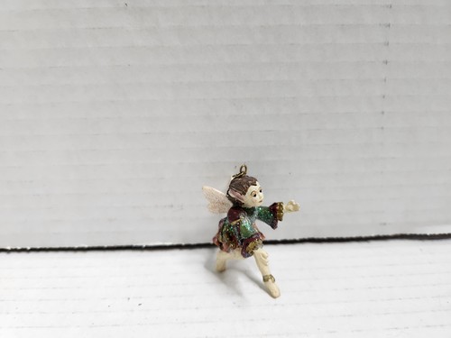 Vintage Glitzer Fee Elfe Halskette Charm Schmuckherstellung Bastelbedarf Ornament - Bild 9 von 11