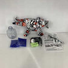 MP5 Electric Splatter Gel Ball Blaster With Balls Included Red/Black Skulls