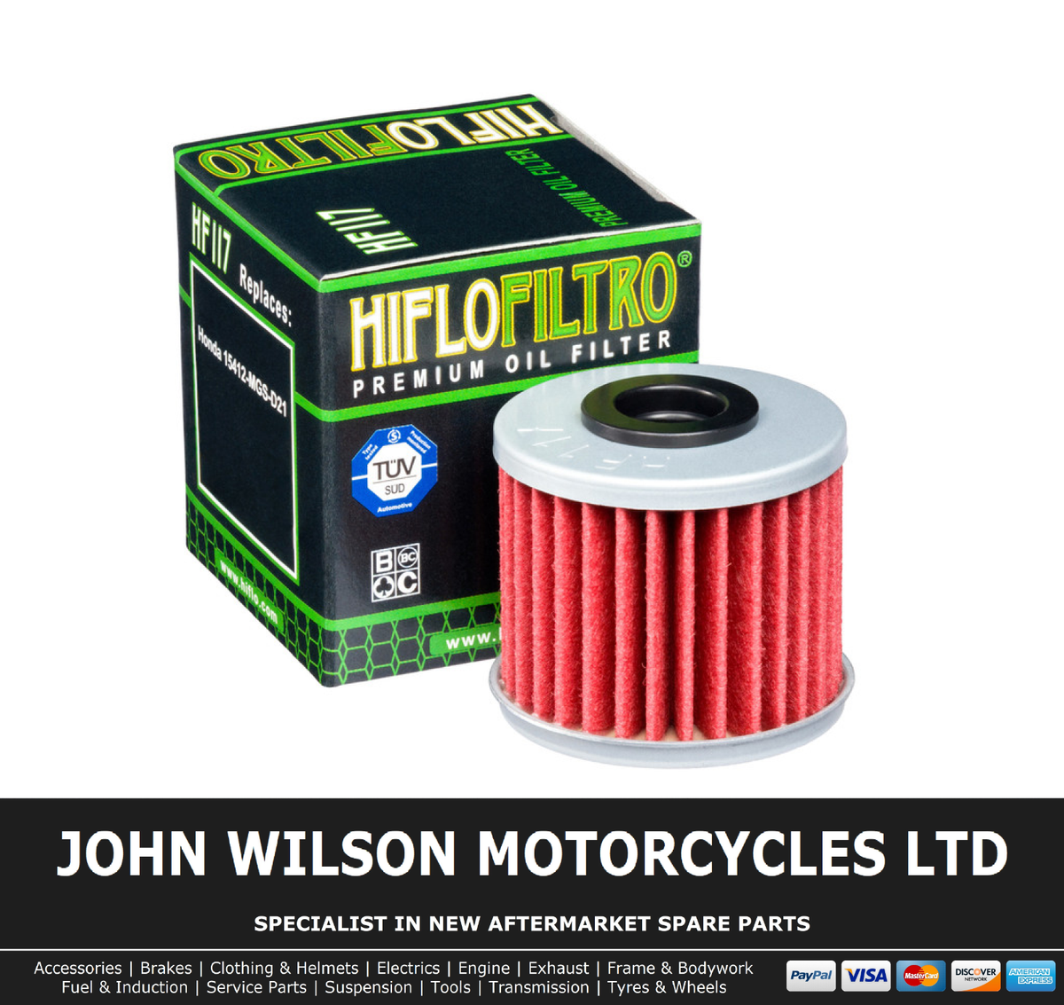 Honda NC 750 J NM4 Vultus ABS DCT 2014 2017 HiFlo Oil Filterer